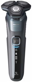 Умная электробритва для сухого и влажного бритья Philips Series 5000 SkinIQ S5586/66, светло-синий