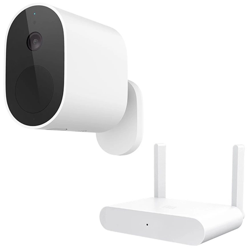 Камера видеонаблюдения Xiaomi Mi MWC13 Wireless Outdoor Security Camera 1080p Set Global белый/черный фото 1