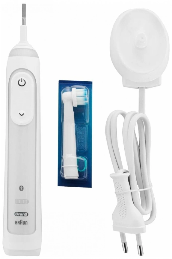 вибрационная зубная щетка Braun Smart D700.513.5 Sensitive, белый фото 2