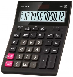 Калькулятор бухгалтерский CASIO GR-12, черный