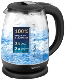 Чайник Scarlett SC-EK27G80, черный
