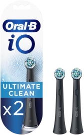 Набор насадок Oral-B iO Ultimate Clean для электрической щетки, черный, 2 шт.