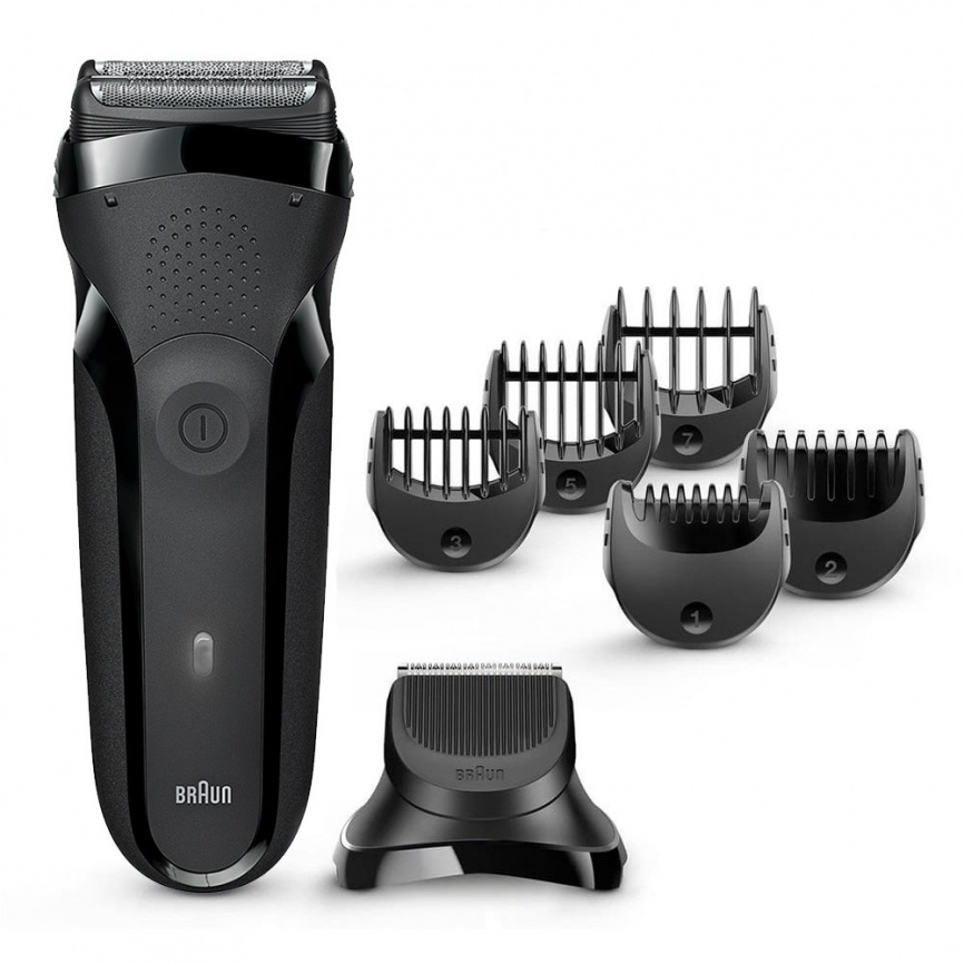 Электробритва Braun 300BT Series 3 Shave&Style, black фото 1