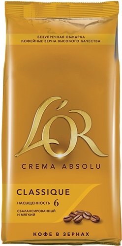 Кофе в зернах L'Or Crema Absolu Classique, 1000 гр фото 1