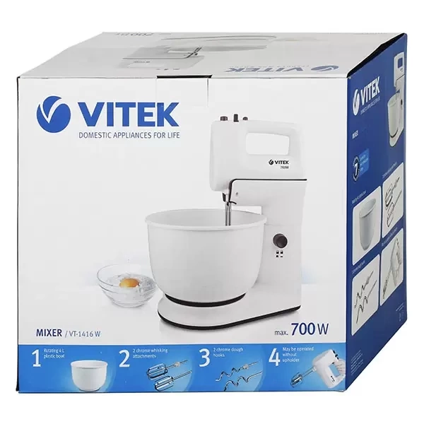 Миксер VITEK VT-1416, белый фото 5
