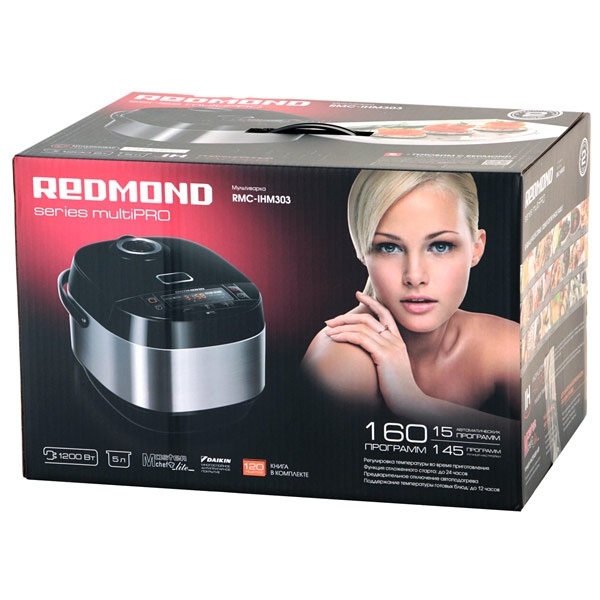 Мультиварка Redmond RMC-IHM303, серебристый/черный фото 6