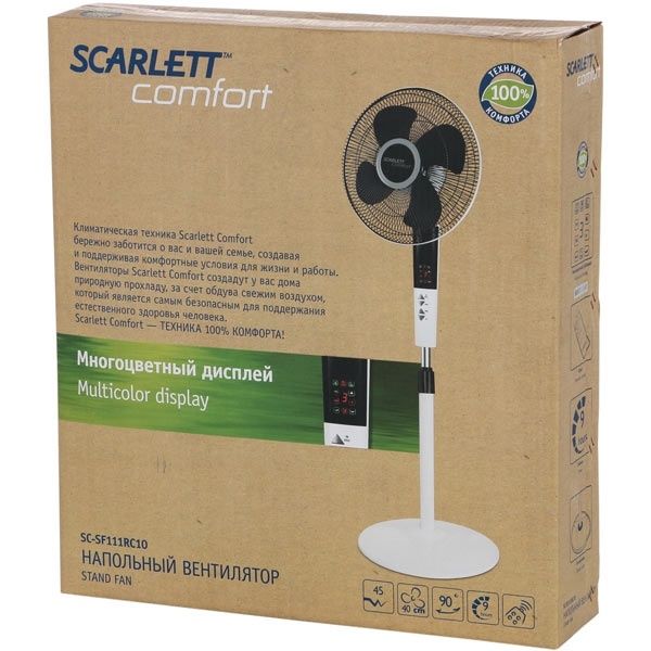 Вентилятор напольный Scarlett SC-SF111RC10 фото 4