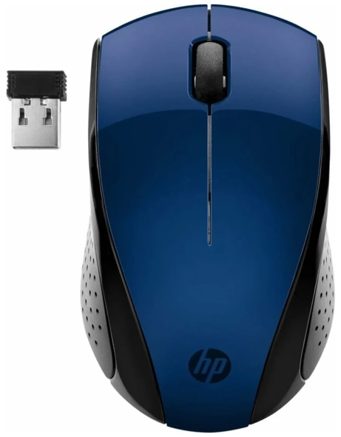 Беспроводная компактная мышь HP Wireless 220 USB, синий фото 1